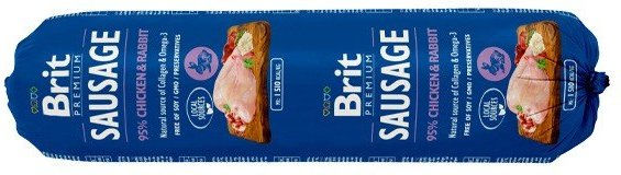 BRIT Premium by Nature Hundewurst Huhn und Kaninchen Stückchen in Sauce 800 g mit hohem Fleischanteil - 800 g – Bild 1 von 7