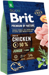 BRIT Premium By Nature Junior Extra Large Trockenfutter für Hunde Riesenrassen Getreidefrei 3 kg - 3 kg – Bild 1 von 3