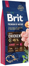 Produktbild von Brit Premium by Nature Junior Hundefutter für große Rassen 2x15kg