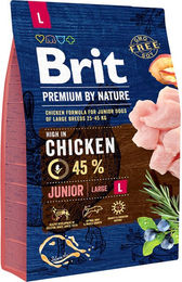 BRIT Premium by Nature Junior Hundefutter für große Rassen mit Huhn 3 kg - 3 kg – Bild 1 von 8