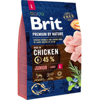 Produktbild von BRIT Premium by Nature Junior Hundefutter für große Rassen mit Huhn 3 kg - 3 kg