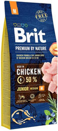 Produktbild von Brit Premium by Nature Junior Hundefutter Mittelgroße Rassen 2x15kg