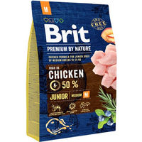 Produktbild von Brit Premium by Nature Junior Medium Hundefutter Huhn Trockenfutter 15 kg - 2 x 15 kg