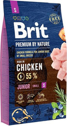 BRIT Premium By Nature Junior S Trockenfutter mit Huhn für kleine Hunde, glutenfrei, 8 kg - 8 kg – Bild 1 von 6