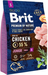 BRIT Premium By Nature Junior Small S Hundefutter Huhn Glutenfrei 3 kg - 3 kg – Bild 1 von 2