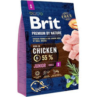 Produktbild von BRIT Premium By Nature Junior Small S Hundefutter Huhn Glutenfrei 3 kg - 3 kg