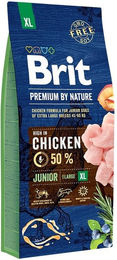 BRIT Premium by Nature Junior XL Trockenfutter mit Huhn für große Hunderassen 15 kg - 15 kg – Bild 1 von 4