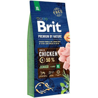 Produktbild von BRIT Premium by Nature Junior XL Trockenfutter mit Huhn für große Hunderassen 15 kg - 15 kg