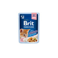 Produktbild von Brit Premium by Nature Katzenfutter Kitten Huhn Stückchen in Sauce 24 x 85 g