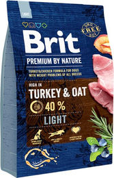 BRIT Premium by Nature Light Trockenfutter für erwachsene Hunde mit Pute und Huhn glutenfrei 3 kg - 3 kg – Bild 1 von 12