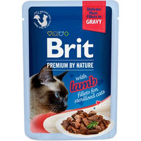 Produktbild von BRIT Premium By Nature Nassfutter für sterilisierte Katzen mit Lamm in Sauce 24x85g - 24 x 85 g
