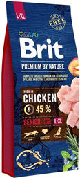 Produktbild von Brit Premium by Nature Senior Hundefutter für große und extra große Hunde 2x15kg