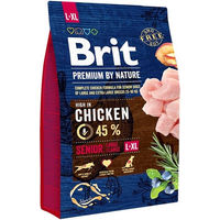 Produktbild von BRIT Premium By Nature Senior Hundefutter Huhn für große und extra große Rassen Glutenfrei 3 kg - 3 kg