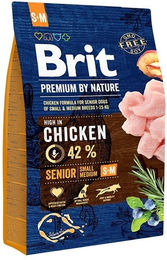 BRIT Premium By Nature Senior Hundefutter Huhn Small Medium Glutenfrei Light 3 kg - 3 kg – Bild 1 von 4
