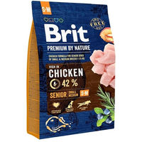 Produktbild von BRIT Premium By Nature Senior Hundefutter Huhn Small Medium Glutenfrei Light 3 kg - 3 kg