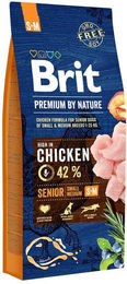 Produktbild von Brit Premium by Nature Senior Hundefutter S+M 2x15kg
