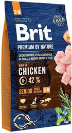 BRIT Premium By Nature Senior Small Medium S+M Hundetrockenfutter Huhn Glutenfrei 8 kg - 2 x 8 kg – Bild 1 von 3