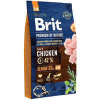 Produktbild von BRIT Premium By Nature Senior Small Medium S+M Hundetrockenfutter Huhn Glutenfrei 8 kg - 2 x 8 kg