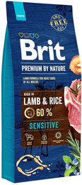 Produktbild von Brit Premium by Nature Sensitive Hundefutter Lamm und Reis 2x15kg