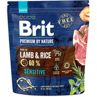 Produktbild von BRIT Premium By Nature Sensitive Lamm Trockenfutter für erwachsene Hunde getreidefrei 1 kg - 1 kg