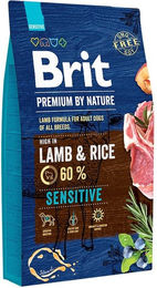 BRIT Premium By Nature Sensitive Lamm Trockenfutter für erwachsene Hunde getreidefrei 8 kg - 8 kg – Bild 1 von 12