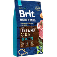 Produktbild von BRIT Premium By Nature Sensitive Lamm Trockenfutter für erwachsene Hunde getreidefrei 8 kg - 8 kg