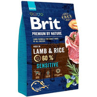 Produktbild von Brit Premium by Nature Sensitive Lamm Trockenfutter für erwachsene Hunde, getreidefrei und hypoallergen, 3 kg - 3 kg