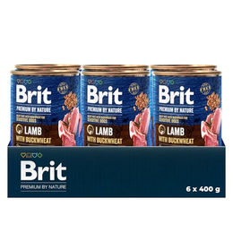 Brit Premium by Nature Sensitive Nassfutter für Hunde Adult Lamm mit Huhn Pastete GVO-frei 6 x 400 g – Bild 1 von 4