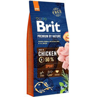 Produktbild von BRIT Premium By Nature Sport Hundefutter Huhn Adult Glutenfrei 15 kg - 15 kg