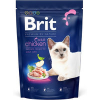 Produktbild von Brit Premium by Nature Trockenfutter für ausgewachsene Katzen mit Huhn 300 g - 300 g