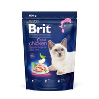 Produktbild von Brit Premium by Nature Trockenfutter für ausgewachsene Katzen mit Huhn 800 g - 800 g