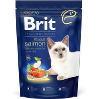 Produktbild von Brit Premium by Nature Trockenfutter für ausgewachsene Katzen mit Lachs 300 g - 300 g