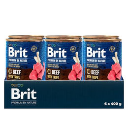 BRIT Premium Hund Nassfutter Rind mit Huhn und Pansen Pastete getreidefrei und GVO-frei 6 x 400 g – Bild 1 von 4