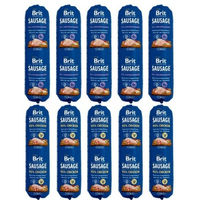Produktbild von BRIT Premium Hundewurst Huhn und Kaninchen mit hohem Fleischanteil 10x800 g - 10 x 800 g