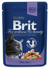 BRIT Premium Katzenfutter Adult Kabeljau Fisch Stückchen in Sauce 100g - 4,5 kg – Bild 1 von 1