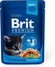 BRIT Premium Kitten Huhn Stückchen in Sauce getreidefrei 24 x 100 g – Bild 1 von 2