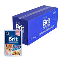 Produktbild von Brit Premium Kitten Nassfutter Huhn Stückchen in Soße ohne Farb- und Aromastoffe ohne Konservierungsstoffe - 24 x 85 g