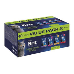 Brit Premium Nassfutter für Katzen 4 Sorten 40 x 100 g – Bild 1 von 1