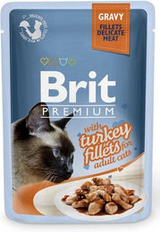 BRIT Premium Nassfutter für Katzen Adult Truthahn Stückchen in Sauce 24x85g - 24 x 85 g – Bild 1 von 3