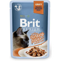 Produktbild von BRIT Premium Nassfutter für Katzen Adult Truthahn Stückchen in Sauce 24x85g - 24 x 85 g