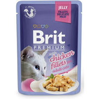 Produktbild von BRIT Premium Nassfutter Huhn Filets in Gelee für adulte Katzen 24x85g - 24 x 85 g