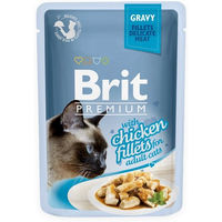 Produktbild von BRIT Premium Nassfutter Huhn Stückchen in Sauce für adulte Katzen 24x85g - 24 x 85 g