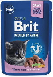 BRIT Premium Pouch Kitten Fisch Stückchen in Sauce 24x100g – Bild 1 von 2