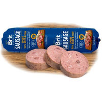 Produktbild von BRIT Sausage Hundefutter Rind und Fisch Stückchen in Sauce mit hohem Fleischanteil 800 g - 800 g