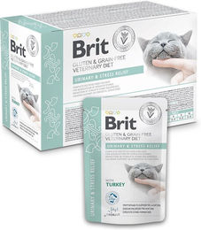BRIT VD Cat Grain Free Urinary & Stress Relief Nassfutter für Katzen 12 x 85 g – Bild 1 von 1