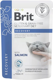 Produktbild von Brit Vet Diet Cat Fillets in Gravy Recovery Katzen Nassfutter Aufbaufutter 12x85 g