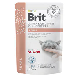 Produktbild von Brit Vet Diet Cat Fillets in Gravy Renal Katzen Nassfutter 12x85 g