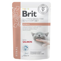 Produktbild von Brit Vet Diet Cat Fillets in Gravy Renal Katzen Nassfutter 12x85 g