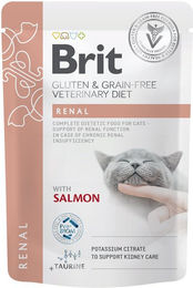 Produktbild von Brit Vet Diet Katzen Nassfutter Renal Fillets in Sauce 12x85 g