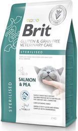 Produktbild von BRIT Veterinary Care Cat Sterilised Lachs und Erbse Getreidefreies Diätfutter für erwachsene Katzen 5 kg - 5 kg